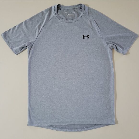 Under Armour Men's Heather Gray Short Sleeve Tech Tee - Picture 5 of 13
